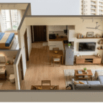 1BHK Elevation From Top (1) (1)